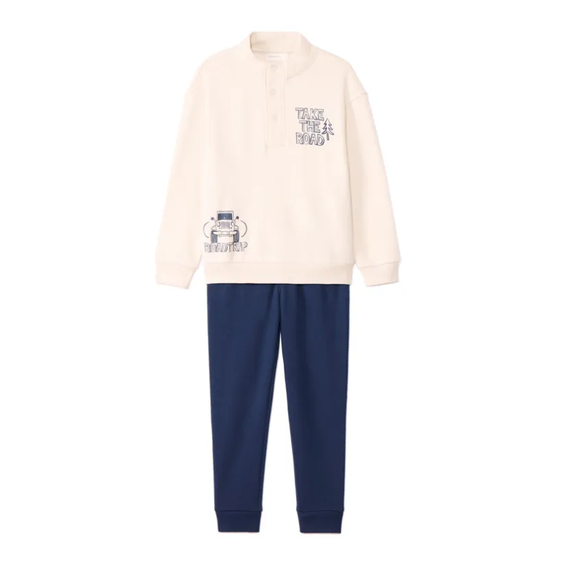 Ensemble jogging molleton print road trip pour garçon