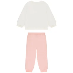 Ensemble jogging molleton print fleurs pour bébé fille