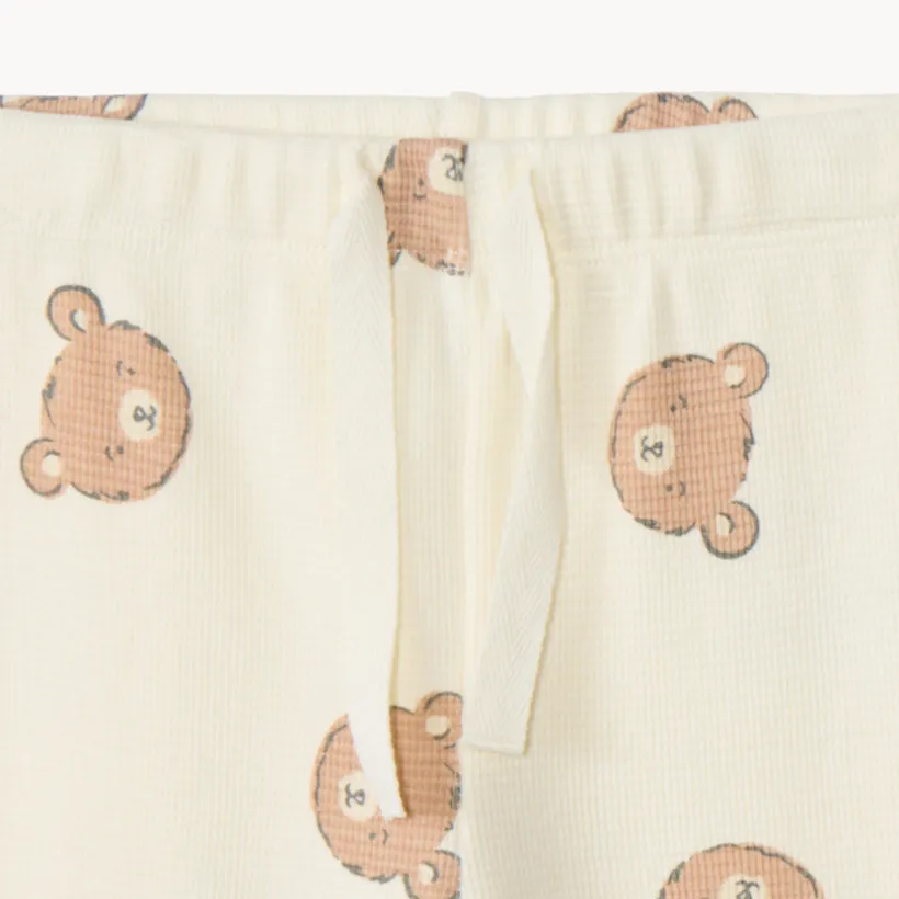 Ensemble jogging oursons en nid d'abeille pour bébé