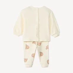Ensemble jogging oursons en nid d'abeille pour bébé