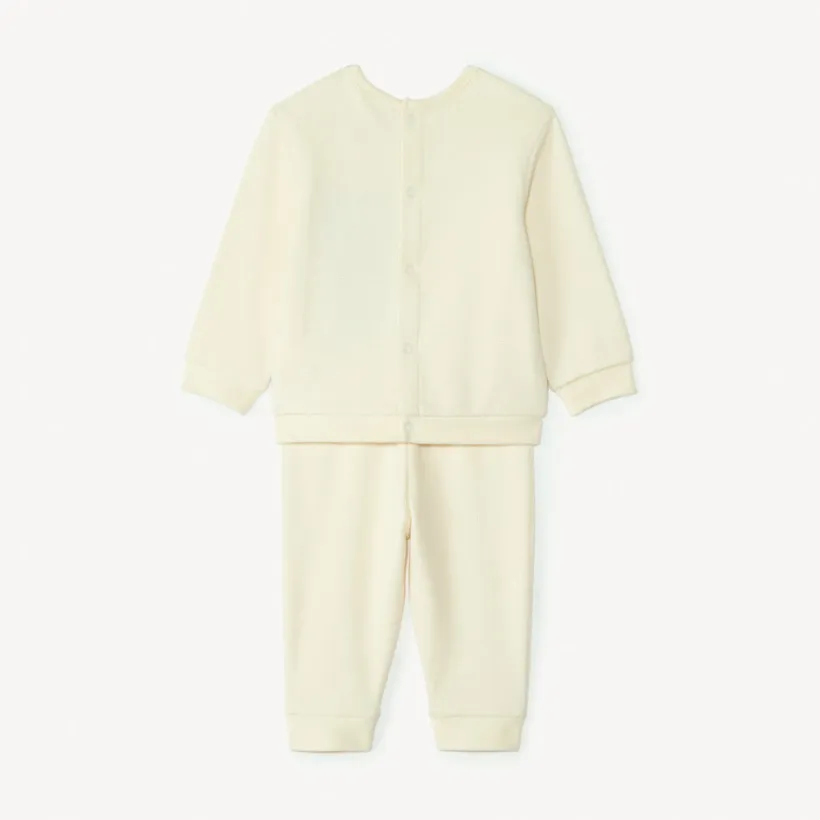 Ensemble jogging oursons en nid d'abeille pour bébé garçon