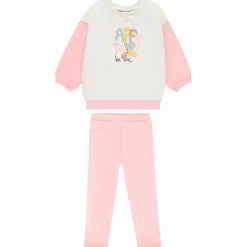 Ensemble jogging oversize effet color block pour bébé fille