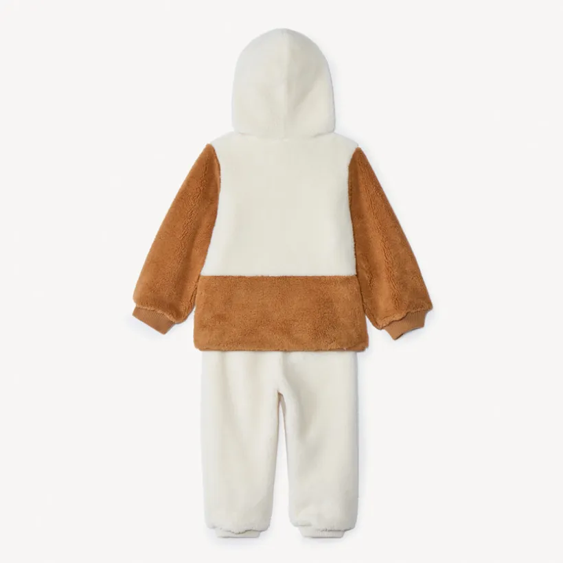 Ensemble jogging sherpa avec gilet pour bébé garçon