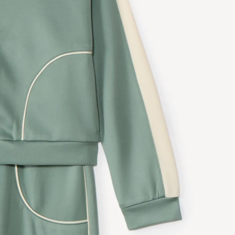 Ensemble jogging uni avec capuche pour fille