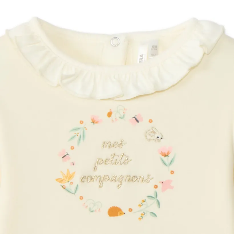 Ensemble jogging évolutif en contrecollé pour bébé fille