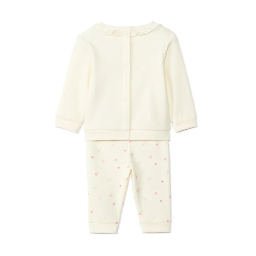 Ensemble jogging évolutif en contrecollé pour bébé fille