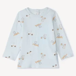 Ensemble long 2 pièces avec salopette pour bébé garçon