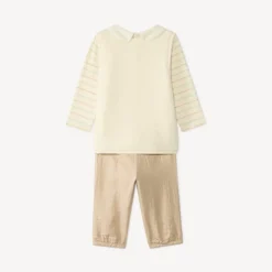 Ensemble long 3 pièces bébé garçon avec gilet sherpa