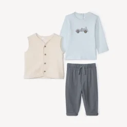Ensemble long 3 pièces pour bébé garçon