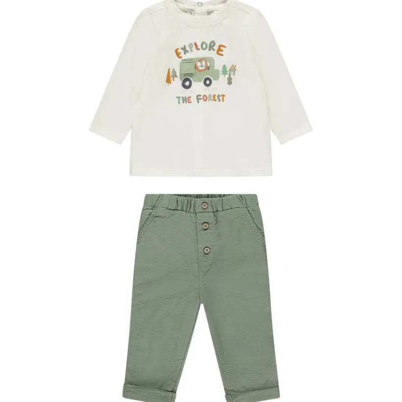 Ensemble pantalon + t-shirt manches longues fantaisie pour bébé garçon