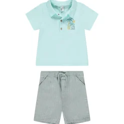 Ensemble 2 pièces avec bermuda fantaisie pour bébé garçon