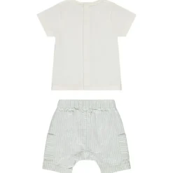 Ensemble 2 pièces avec bermuda rayé pour bébé garçon