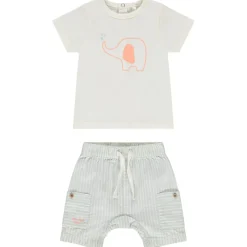 Ensemble 2 pièces avec bermuda rayé pour bébé garçon