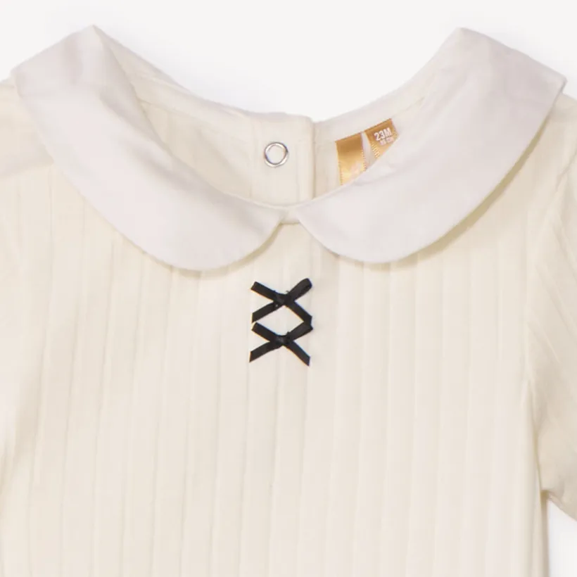 Ensemble 2 pièces avec jupe en tulle plumetis pour bébé fille