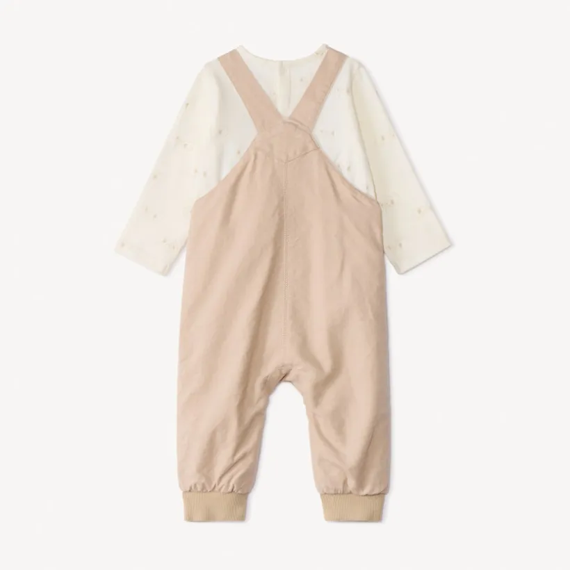 Ensemble 2 pièces avec salopette pour bébé garçon