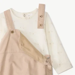 Ensemble 2 pièces avec salopette pour bébé garçon