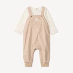 Ensemble 2 pièces avec salopette pour bébé garçon