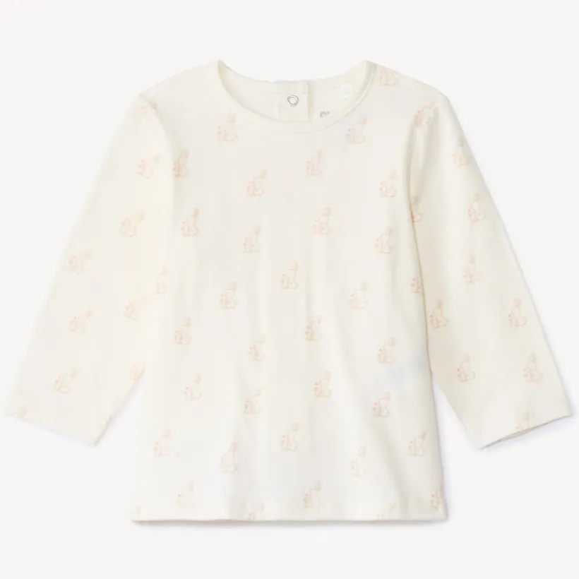 Ensemble 2 pièces avec salopette pointelle pour bébé fille