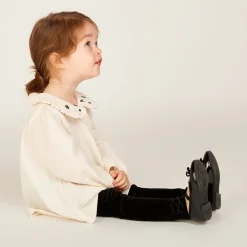 Ensemble 3 pièces avec tunique en tetra pour bébé fille
