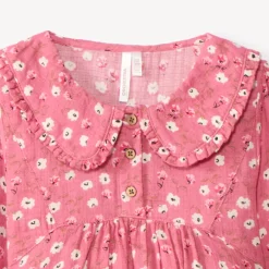 Ensemble 2 pièces avec tunique fleurie pour bébé fille