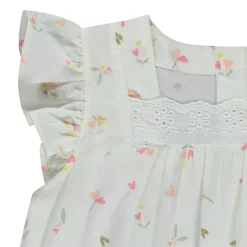 Ensemble 2 pièces avec tunique imprimé fleurs pour bébé fille