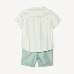 Ensemble 2 pièces chemise manches courtes + bermuda pour bébé garçon
