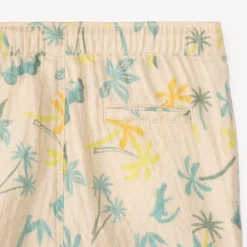 Ensemble 2 pièces chemise manches courtes + bermuda à motifs tropicaux pour bébé garçon