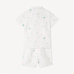 Ensemble 2 pièces chemise + short imprimé tortues pour bébé garçon