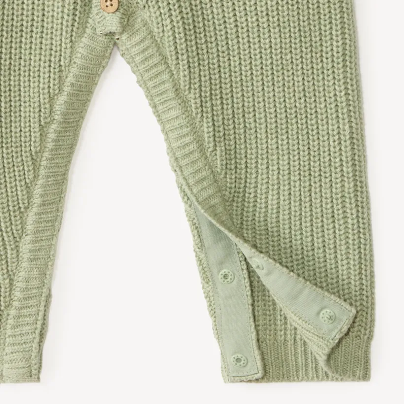 Ensemble 2 pièces combinaison + bonnet en tricot pour bébé garçon