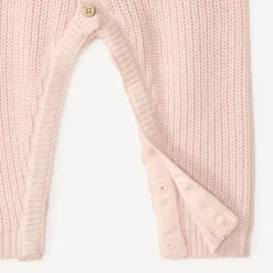 Ensemble 2 pièces combinaison + bonnet en tricot pour bébé fille