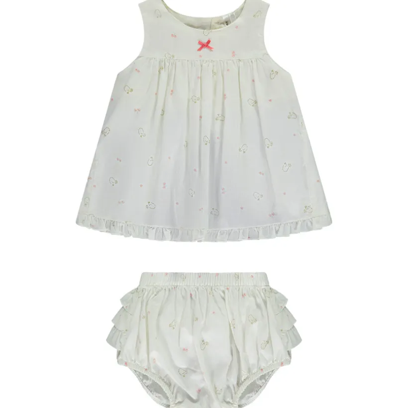 Ensemble 2 pièces débardeur + bloomer imprimés pour bébé fille
