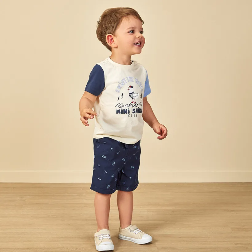 Ensemble 2 pièces effet color block pour bébé garçon
