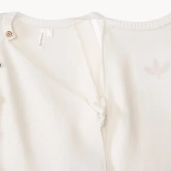 Ensemble 2 pièces en tricot point mousse uni pour bébé