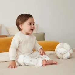 Ensemble 2 pièces molleton motifs éléphants pour bébé
