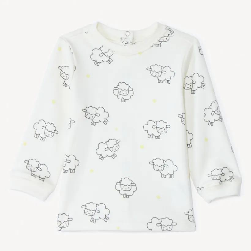 Ensemble 2 pièces motif moutons pour bébé garçon