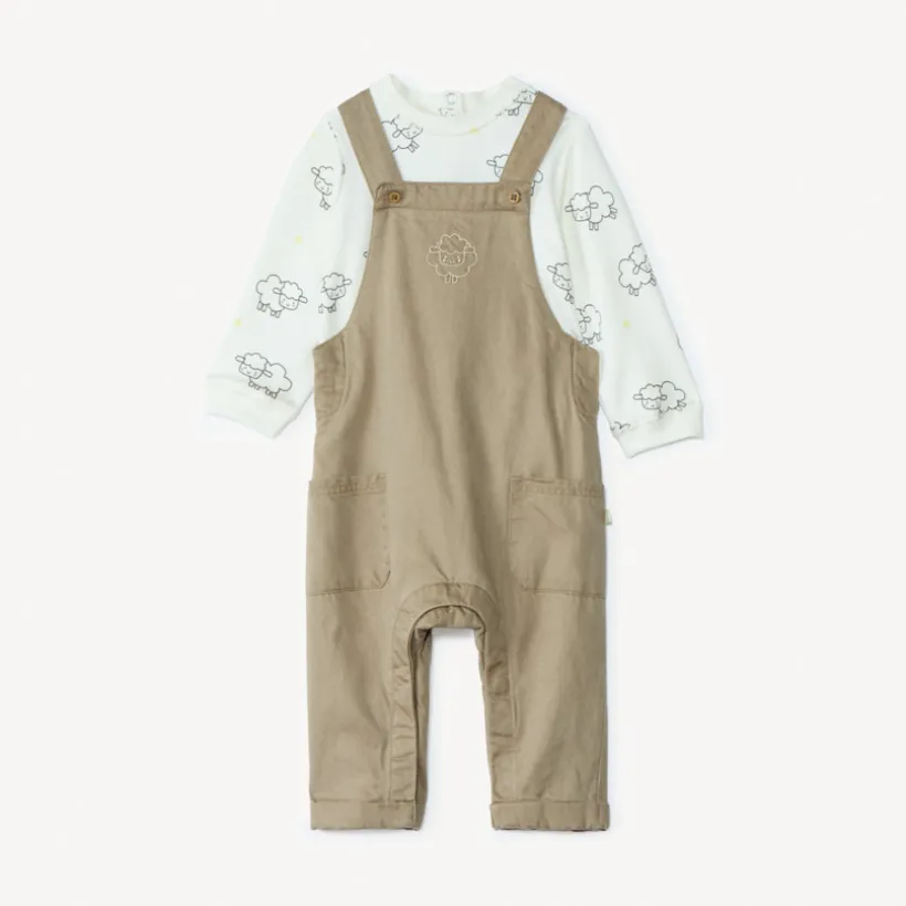 Ensemble 2 pièces motif moutons pour bébé garçon