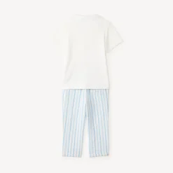 Ensemble 2 pièces polo et pantalon à rayures pour bébé garçon