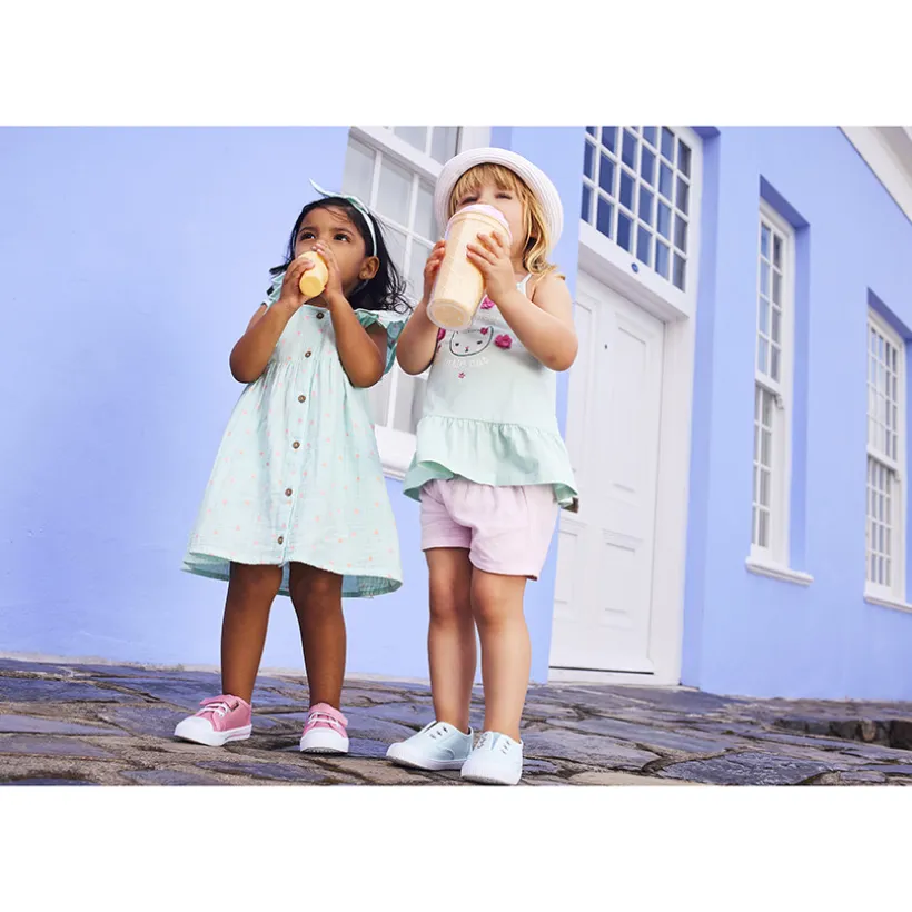Ensemble 3 pièces robe + bloomer + bandeau à pois pour bébé fille
