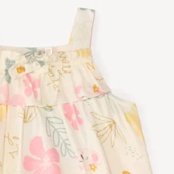 Ensemble 2 pièces robe + bloomer imprimé koala fantaisie pour bébé fille
