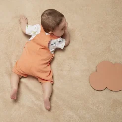 Ensemble 2 pièces salopette courte + t-shirt imprimé pour bébé garçon
