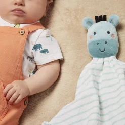Ensemble 2 pièces salopette courte + t-shirt imprimé pour bébé garçon