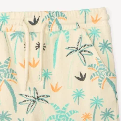 Ensemble 2 pièces t-shirt + bermuda en éponge imprimé fantaisie pour bébé garçon