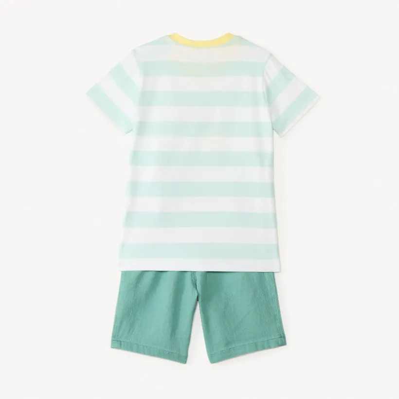 Ensemble 2 pièces t-shirt manches courtes + short pour bébé garçon