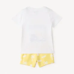 Ensemble 2 pièces t-shirt manches courtes + short imprimé surf pour bébé garçon