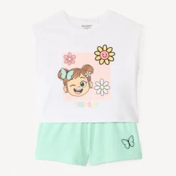 Ensemble 2 pièces t-shirt + short Bilie Boo pour fille