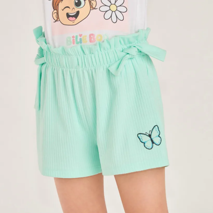 Ensemble 2 pièces t-shirt + short Bilie Boo pour fille