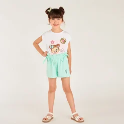 Ensemble 2 pièces t-shirt + short Bilie Boo pour fille