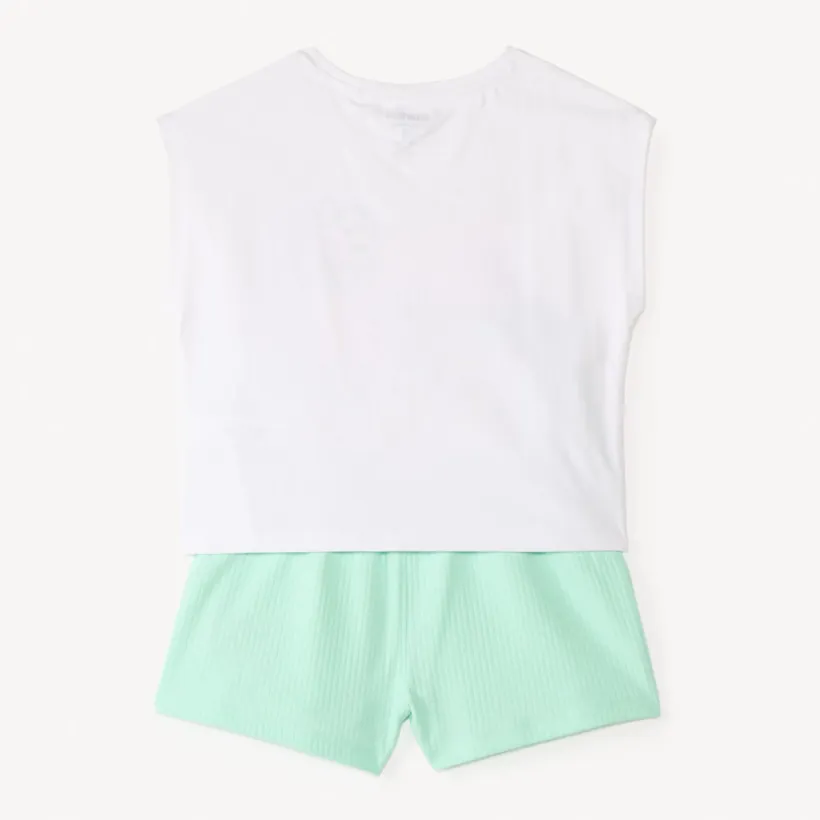 Ensemble 2 pièces t-shirt + short Bilie Boo pour fille