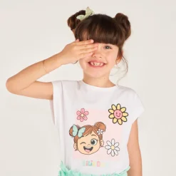Ensemble 2 pièces t-shirt + short Bilie Boo pour fille