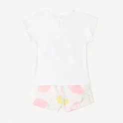 Ensemble 2 pièces t-shirt + short imprimé fruité pour bébé fille